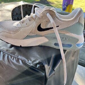 Nike Air Max Sneakers in White and Gray